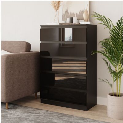 URBN Living - 5-Drawer High Gloss - Black - Drawer Chest URBN Living - 5-Drawer High Gloss - Black - Drawer Chest