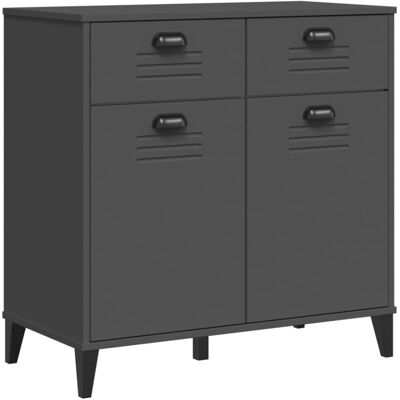 vidaXL Sideboard Storage Cupboard Highboard Anthracite Grey Engineered Wood vidaXL Sideboard Storage Cupboard Highboard Anthracite Grey Engineered Wood