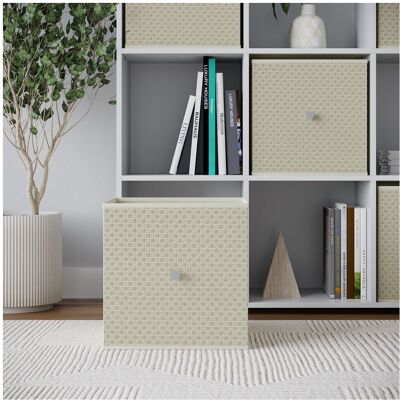 URBN Living - Storage Cube - Beige - Foldable - With Handle URBN Living - Storage Cube - Beige - Foldable - With Handle
