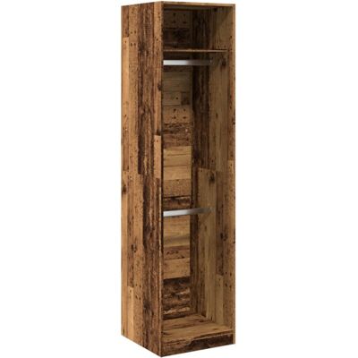 vidaXL Old Wood Wardrobe 50x50x200 cm - Wardrobe vidaXL Old Wood Wardrobe 50x50x200 cm - Wardrobe
