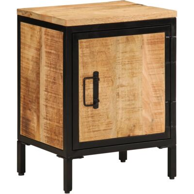 vidaXL Bed Cabinet - Mango - Brown - Bed Cabinet vidaXL Bed Cabinet - Mango - Brown - Bed Cabinet