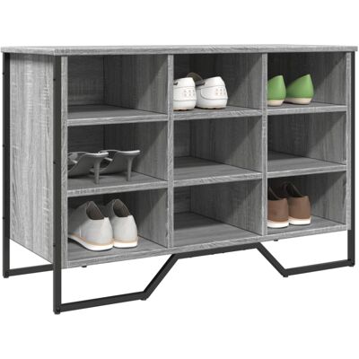 vidaXL Shoe Cabinet Shoe Storage Shelf Shoe Rack Grey Sonoma Engineered Wood vidaXL Shoe Cabinet Shoe Storage Shelf Shoe Rack Grey Sonoma Engineered Wood