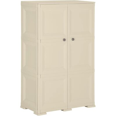 vidaXL White Plastic Storage Cabinet - 79x43x125 cm vidaXL White Plastic Storage Cabinet - 79x43x125 cm