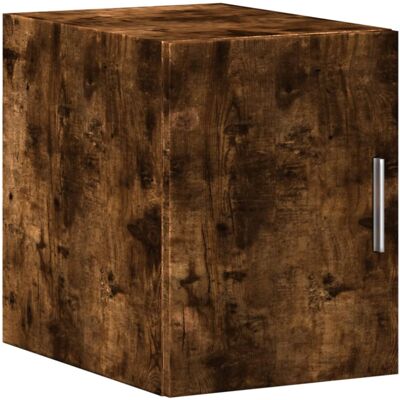 (smoked oak) vidaXL Wall Cabinet Bathroom Shelf Wall Hanging Cabinet White Engin (smoked oak) vidaXL Wall Cabinet Bathroom Shelf Wall Hanging Cabinet White Engin