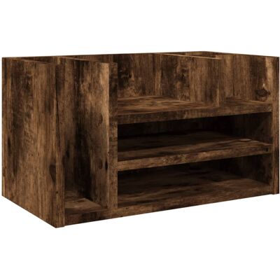 (smoked oak) vidaXL Desk Organiser Tray Organiser Office File Organiser Engineer (smoked oak) vidaXL Desk Organiser Tray Organiser Office File Organiser Engineer