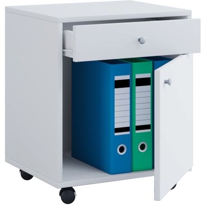 VCM Masola Office Roll Container - White - 45x38x54 cm VCM Masola Office Roll Container - White - 45x38x54 cm