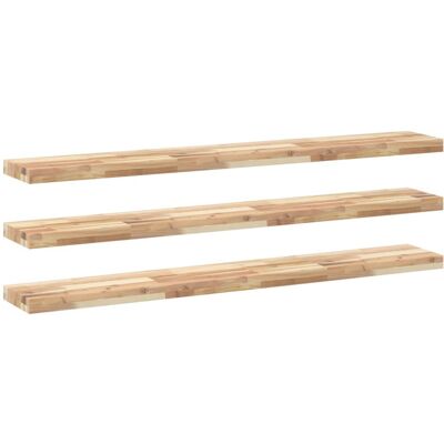vidaXL Natural Floating Shelves 120x20x4 cm - Floating Shelves vidaXL Natural Floating Shelves 120x20x4 cm - Floating Shelves