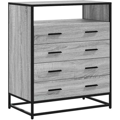 (grey sonoma) vidaXL Drawer Cabinet Sonoma Oak 70x41x70 cm Engineered Wood drawe (grey sonoma) vidaXL Drawer Cabinet Sonoma Oak 70x41x70 cm Engineered Wood drawe