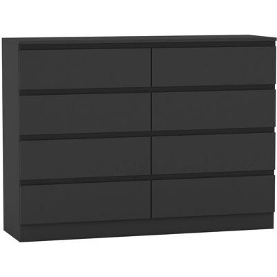 URBN Living - 8-Drawer Chest - Black - Chest of Drawers URBN Living - 8-Drawer Chest - Black - Chest of Drawers