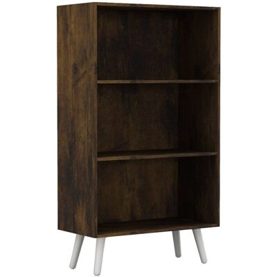 URBN Living - 60cm 3 Tier - Rustic Brown - Scandi - Bookcase URBN Living - 60cm 3 Tier - Rustic Brown - Scandi - Bookcase