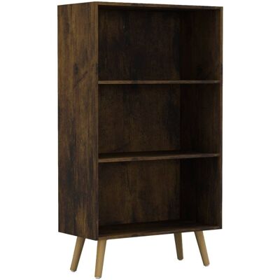 URBN Living - Bookcase - Rustic Brown - Beech - 60cm Wide URBN Living - Bookcase - Rustic Brown - Beech - 60cm Wide