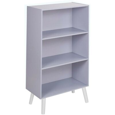 URBN Living - 60cm Wide 3 Tier - Grey - Bookcase URBN Living - 60cm Wide 3 Tier - Grey - Bookcase