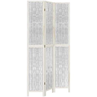 vidaXL White 3-Panel Room Divider - Room Divider vidaXL White 3-Panel Room Divider - Room Divider