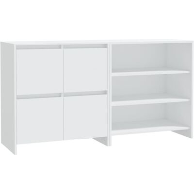 vidaXL 2 pcs. Sideboard White Wood-Based Material - Sideboard vidaXL 2 pcs. Sideboard White Wood-Based Material - Sideboard