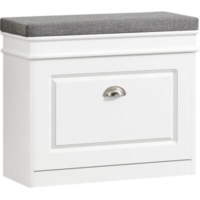 SoBuy FSR82-K-W, Shoe Bench Shoe Cabinet with Flip-drawer & Seat Cushion SoBuy FSR82-K-W, Shoe Bench Shoe Cabinet with Flip-drawer & Seat Cushion