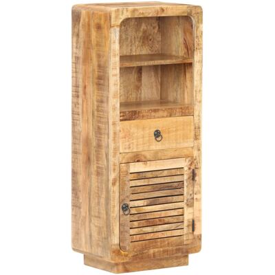 vidaXL Highboard 45x32x110 cm Rough Mango Wood - Highboard vidaXL Highboard 45x32x110 cm Rough Mango Wood - Highboard