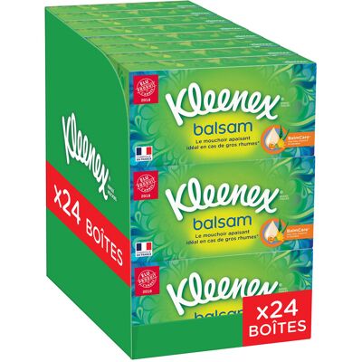 Kleenex 3392451 Balsam Tissues Pack of 24 Boxes of Paper Enriched with Calendula Kleenex 3392451 Balsam Tissues Pack of 24 Boxes of Paper Enriched with Calendula