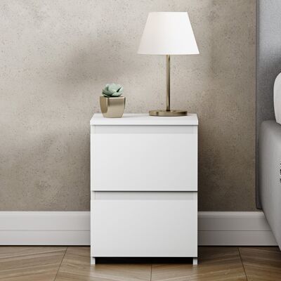Vida Designs Denver 2 Drawer Bedside Chest - Bedside chest Vida Designs Denver 2 Drawer Bedside Chest - Bedside chest