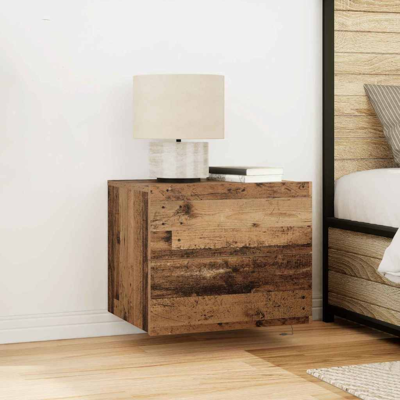 vidaXL Nightstand Old Wood Rustic Brown - Nightstand vidaXL Nightstand Old Wood Rustic Brown - Nightstand