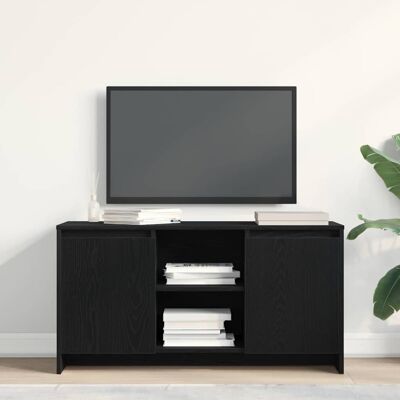 vidaXL TV Cabinet Black Oak 102 x 37.5 x 52.5 cm Engineered Wood vidaXL TV Cabinet Black Oak 102 x 37.5 x 52.5 cm Engineered Wood