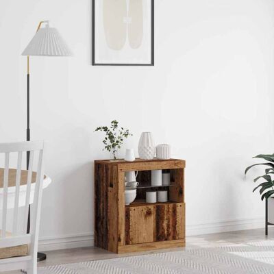 vidaXL - Rustic Wood Buffet - Brown - Rectangular - Buffet vidaXL - Rustic Wood Buffet - Brown - Rectangular - Buffet