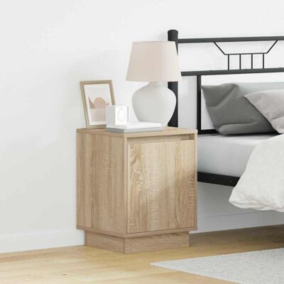 Vidaxl Sonoma Madera Nightstand - Bedroom Furniture Vidaxl Sonoma Madera Nightstand - Bedroom Furniture