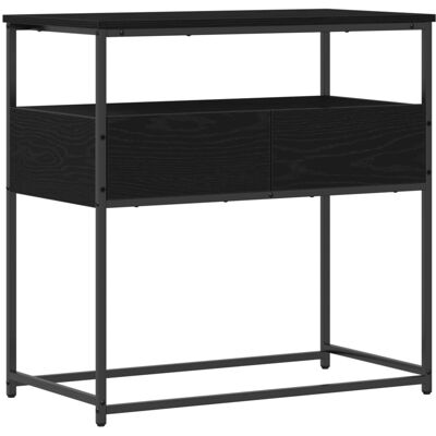 vidaXL Black Oak Console Table - Table vidaXL Black Oak Console Table - Table