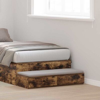 Unknown - N/A - Smoked Oak - 80x36.5x16.5 cm - Nightstand Unknown - N/A - Smoked Oak - 80x36.5x16.5 cm - Nightstand