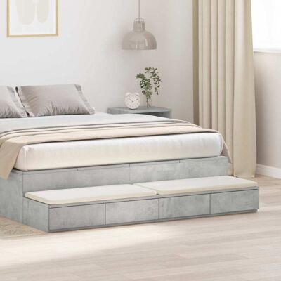 Vidaxl - BedsideTable - Gray concrete - Bedside table Vidaxl - BedsideTable - Gray concrete - Bedside table