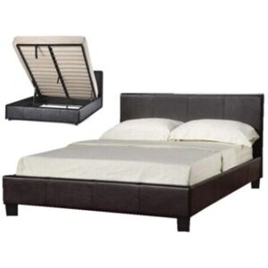 Comfy Living (4ft6 Double, Black) Austin Faux Leather Ottoman Storage Bed with Kerri Mattress Comfy Living (4ft6 Double, Black) Austin Faux Leather Ottoman Storage Bed with Kerri Mattress