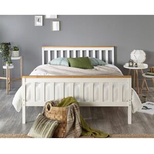Aspire Store Pacific Solid Wood White Bed Frame - Single to Super King Aspire Store Pacific Solid Wood White Bed Frame - Single to Super King
