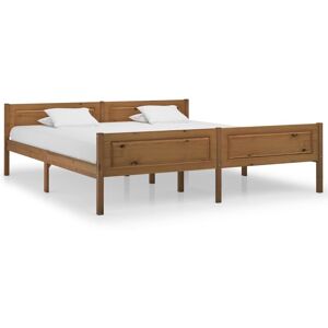 vidaXL Bed Frame Bed Base Solid Pinewood Honey Brown 180x200 cm Super King vidaXL Bed Frame Bed Base Solid Pinewood Honey Brown 180x200 cm Super King