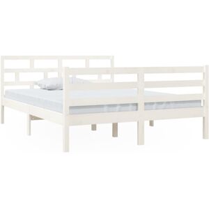 (white, 140 x 190 cm) vidaXL Bed Frame Bed Base Bedstead Bedroom Mattress Founda (white, 140 x 190 cm) vidaXL Bed Frame Bed Base Bedstead Bedroom Mattress Founda