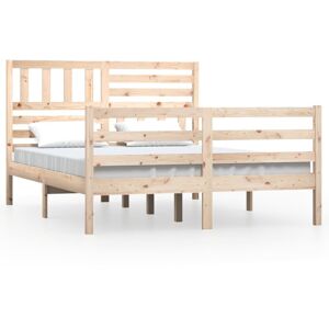 vidaXL Bed Frame 120x200cm Solid Wood - Bed Base & Frame vidaXL Bed Frame 120x200cm Solid Wood - Bed Base & Frame