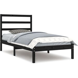 (black, 100 x 200 cm) vidaXL Solid Wood Pine Bed Frame Wooden Platform Bed Multi (black, 100 x 200 cm) vidaXL Solid Wood Pine Bed Frame Wooden Platform Bed Multi