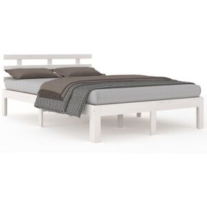 (white, 120 x 190 cm) vidaXL Bed Frame Home Wooden Bedroom Bedstead Platform Bed (white, 120 x 190 cm) vidaXL Bed Frame Home Wooden Bedroom Bedstead Platform Bed