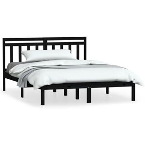 (black, 140 x 190 cm) vidaXL Bed Frame Bed Base Bedstead Bedroom Mattress Founda (black, 140 x 190 cm) vidaXL Bed Frame Bed Base Bedstead Bedroom Mattress Founda