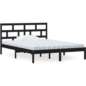 (black, 150 x 200 cm) vidaXL Bed Frame Bed Base Bedstead Bedroom Mattress Founda (black, 150 x 200 cm) vidaXL Bed Frame Bed Base Bedstead Bedroom Mattress Founda