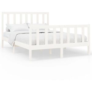 (white, 140 x 200 cm) vidaXL Solid Wood Pine Bed Frame Wooden Bedstead Bed Base (white, 140 x 200 cm) vidaXL Solid Wood Pine Bed Frame Wooden Bedstead Bed Base