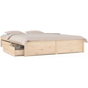 (brown, 180 x 200 cm) vidaXL Bed Frame with Drawers Wooden Bedstead Platform Bed (brown, 180 x 200 cm) vidaXL Bed Frame with Drawers Wooden Bedstead Platform Bed