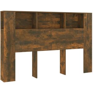 (smoked oak) vidaXL Headboard Cabinet Bedroom Bookcase Bed Headboard Bed Backboa (smoked oak) vidaXL Headboard Cabinet Bedroom Bookcase Bed Headboard Bed Backboa