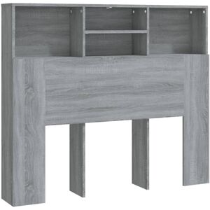 (grey sonoma) vidaXL Headboard Cabinet Bedroom Bookcase Headboard Furniture Mult (grey sonoma) vidaXL Headboard Cabinet Bedroom Bookcase Headboard Furniture Mult