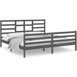 (grey, 200 x 200 cm) vidaXL Bed Frame Bed Base Bedstead Bedroom Mattress Foundat (grey, 200 x 200 cm) vidaXL Bed Frame Bed Base Bedstead Bedroom Mattress Foundat