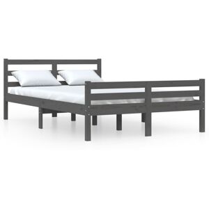 (grey, 140 x 190 cm) vidaXL Solid Wood Bed Frame Bedroom Bedstead Bed Base Multi (grey, 140 x 190 cm) vidaXL Solid Wood Bed Frame Bedroom Bedstead Bed Base Multi