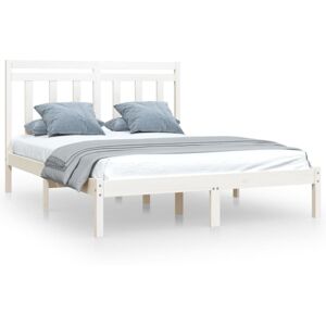 (white, 150 x 200 cm) vidaXL Solid Wood Bed Frame Bedroom Bedstead Bed Base Mult (white, 150 x 200 cm) vidaXL Solid Wood Bed Frame Bedroom Bedstead Bed Base Mult