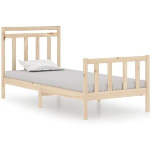 (brown, 90 x 190 cm) vidaXL Solid Wood Bed Frame Platform Bed Bedroom Furniture (brown, 90 x 190 cm) vidaXL Solid Wood Bed Frame Platform Bed Bedroom Furniture