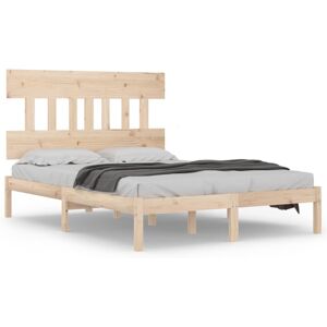 vidaXL Solid Wood Bed Frame 200x200 cm Wooden Bedstead Platform Bed Frame vidaXL Solid Wood Bed Frame 200x200 cm Wooden Bedstead Platform Bed Frame