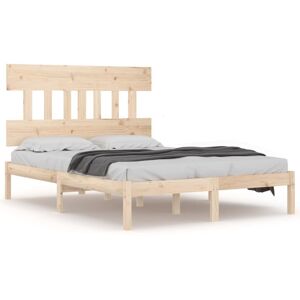 (brown, 120 x 190 cm) vidaXL Solid Wood Bed Frame Home Indoor Bedroom Bedstead M (brown, 120 x 190 cm) vidaXL Solid Wood Bed Frame Home Indoor Bedroom Bedstead M