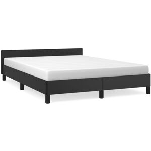 (black, 4ft6 double) vidaXL Bed Frame with Headboard Bedroom Upholstered Bed Bed (black, 4ft6 double) vidaXL Bed Frame with Headboard Bedroom Upholstered Bed Bed