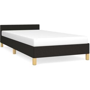 (black, 3ft single) vidaXL Bed Frame with Headboard Mattress Foundation Upholste (black, 3ft single) vidaXL Bed Frame with Headboard Mattress Foundation Upholste